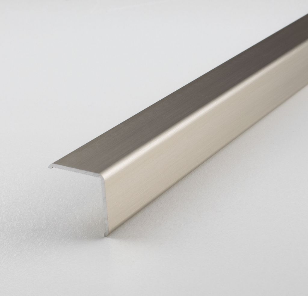 PROVISTON | Eckschutzwinkel | Aluminium | Edelstahloptik | Breite 20 mm | Höhe 20 mm | Länge 1000 mm | Ungebohrt | Eckschutzprofil | Eckschutzlei...