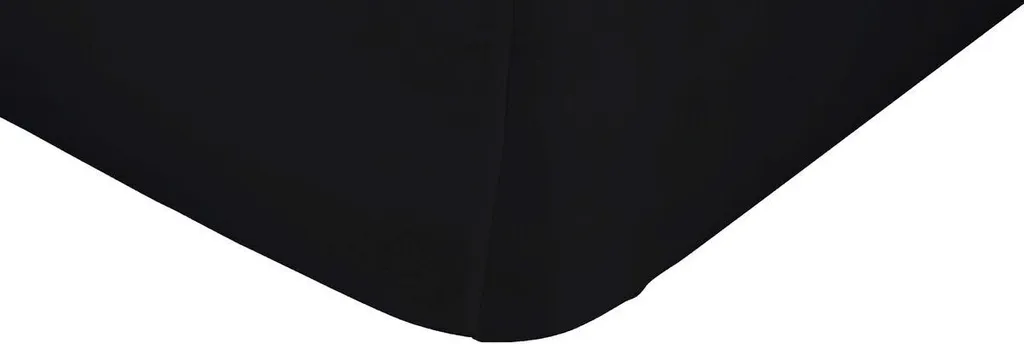 Drap-housse HappyFriday 200x200 noir qui ne glisse pas bonnet 32 cm