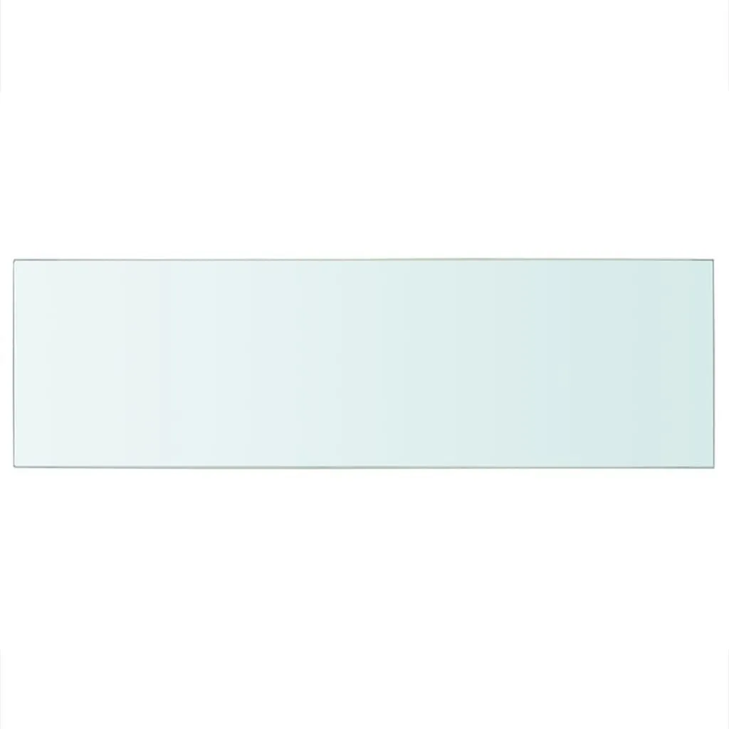 Mensola Vetro SYFAX 80x25 cm Trasparente - Design Moderno Parete