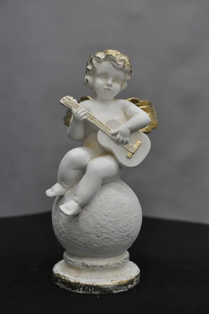 Ange Design Figure 648 Sculpture Abstraite Moderne Statue Blanche 30cm