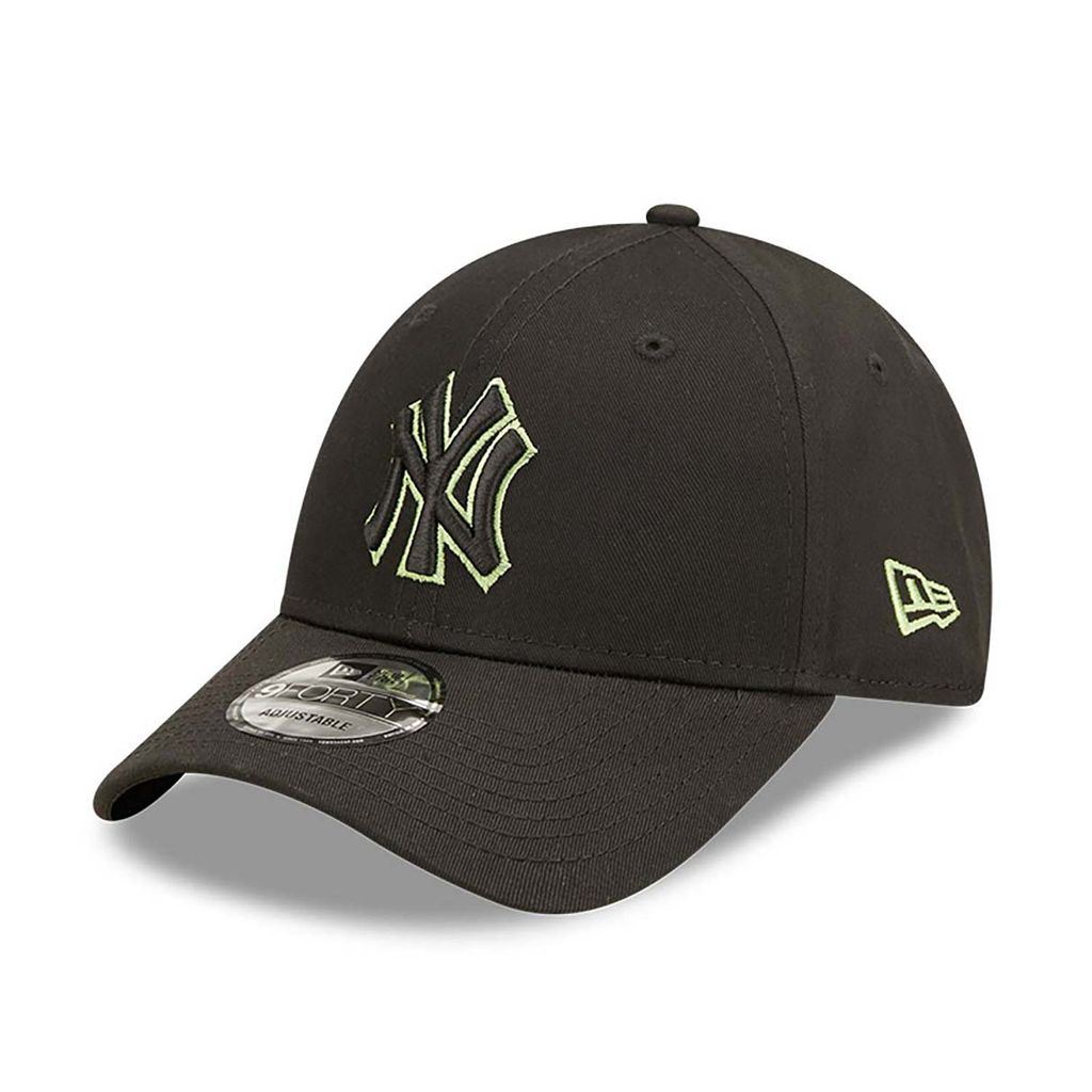 New Era 9Forty Cap Team Outline New York Yankees black/green