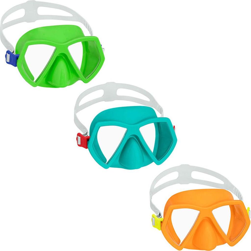 Bestway Tauchmaske für Erwachsene Anatomisches Band Farbauswahl +14 Jahre Strand und Schwimmbad 22056