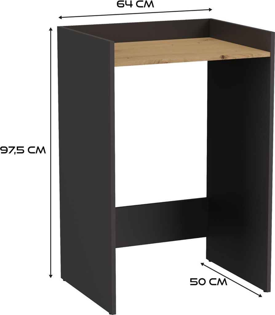 Waschmaschinenschrank Pola NP ANTRACITE ARTISAN Produktbild 3
