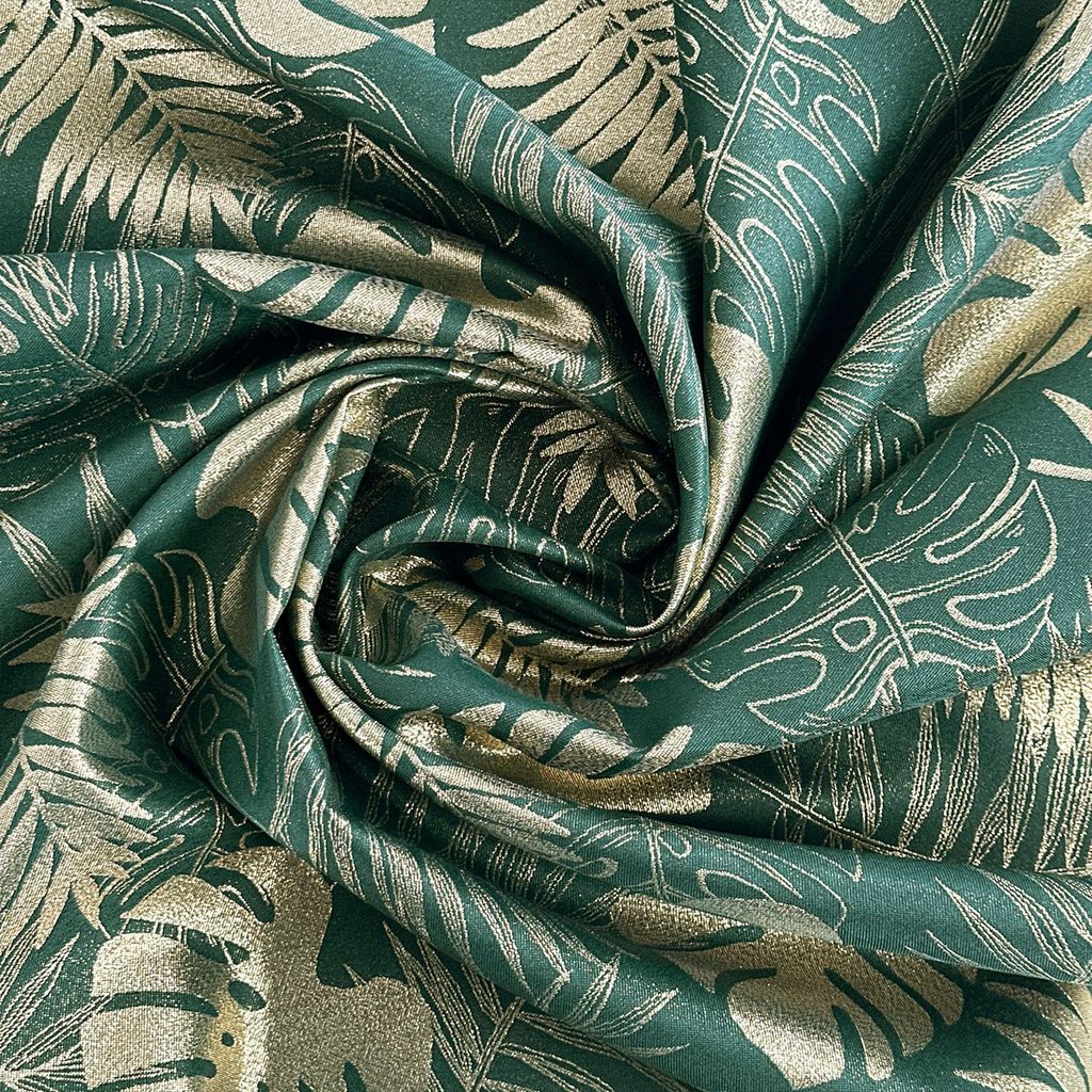 Zweiseitige Fleckabweisende Tischdecke Monstera-Bltter