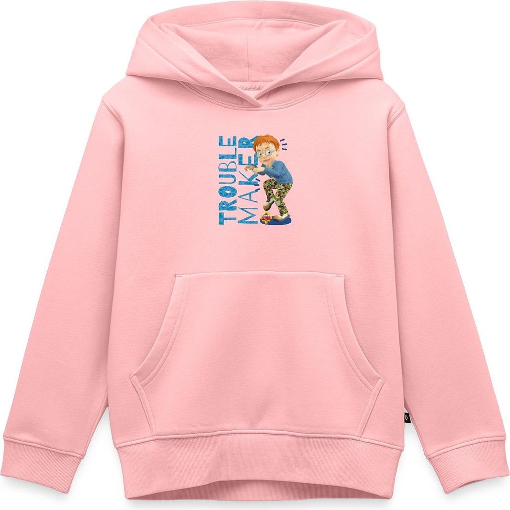 Spreadshirt Feuerwehrmann Sam Unruhestifter Norman Price Kinder Premium Hoodie, 158/164 (12 Jahre), Rosa