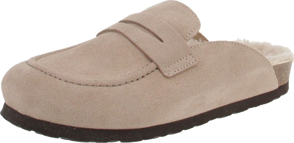 Genuins G104612 Lois Velour - Damen Schuhe Hausschuhe - Taupe, Größe:36 EU