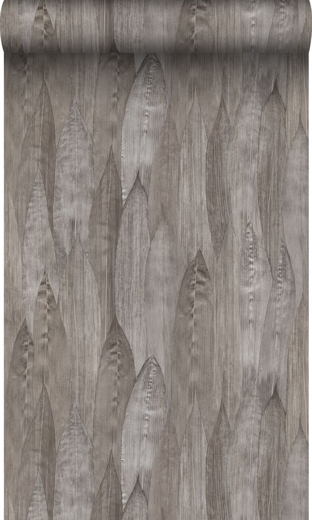Origin Wallcoverings Tapete Blätter Taupe 53 cm x 10.05 m