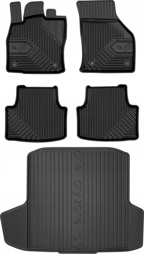 SET 77 Fußmatten und Matte Skoda Octavia 3 Kombi 2012-2020 zwb