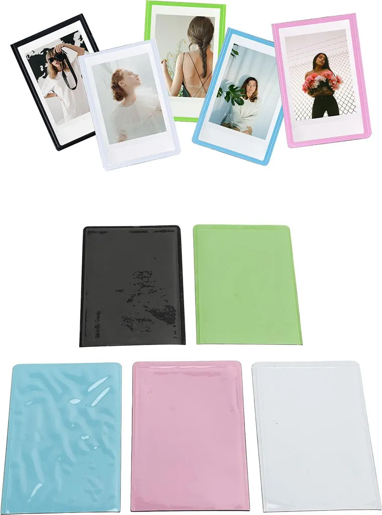 Set 5 Portafoto Magnetici 3" PP - Design Minimalista per Frigorifero