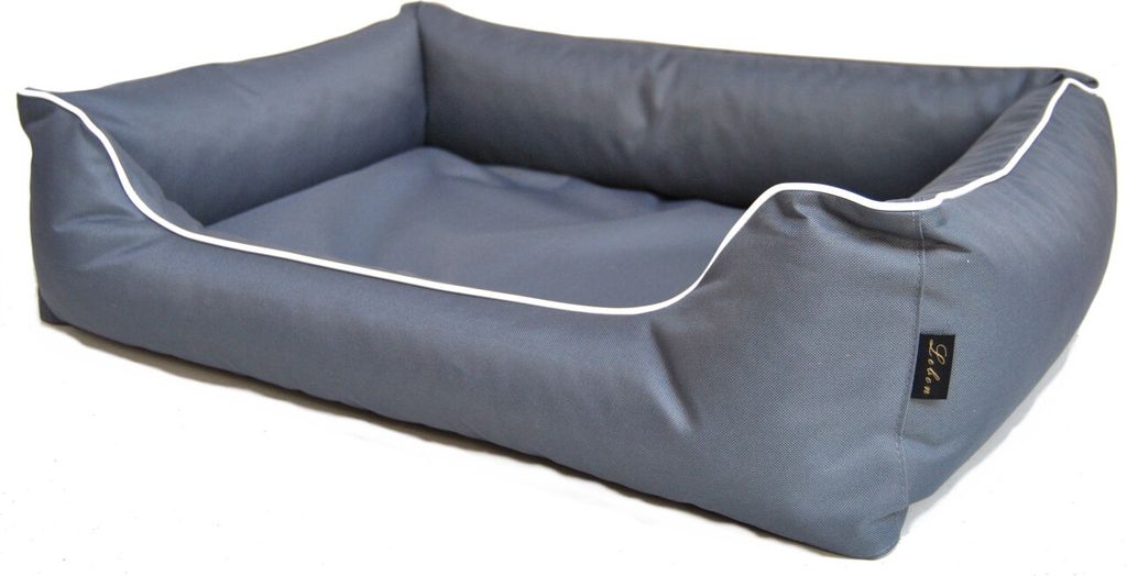 Lebon Hundebett Paula eckig grau Produktbild 