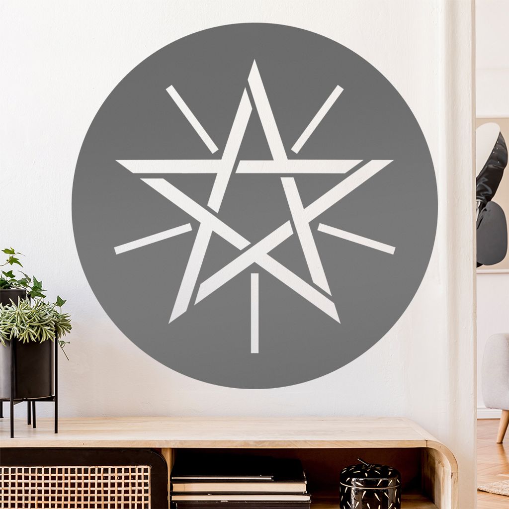 Äthiopien Wappen Wandtattoo Wandaufkleber Wall Sticker - Dekoration, Küche, Wohnzimmer, Schlafzimmer, Badezimmer