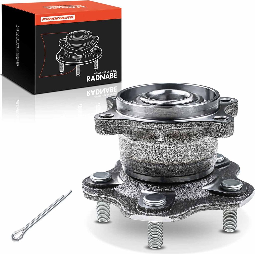 Frankberg 1x Radnabe Radlagersatz Hinterachse beidseitig für Nissan Juke Qashqai +2 I X-Trail Renault Koleos II