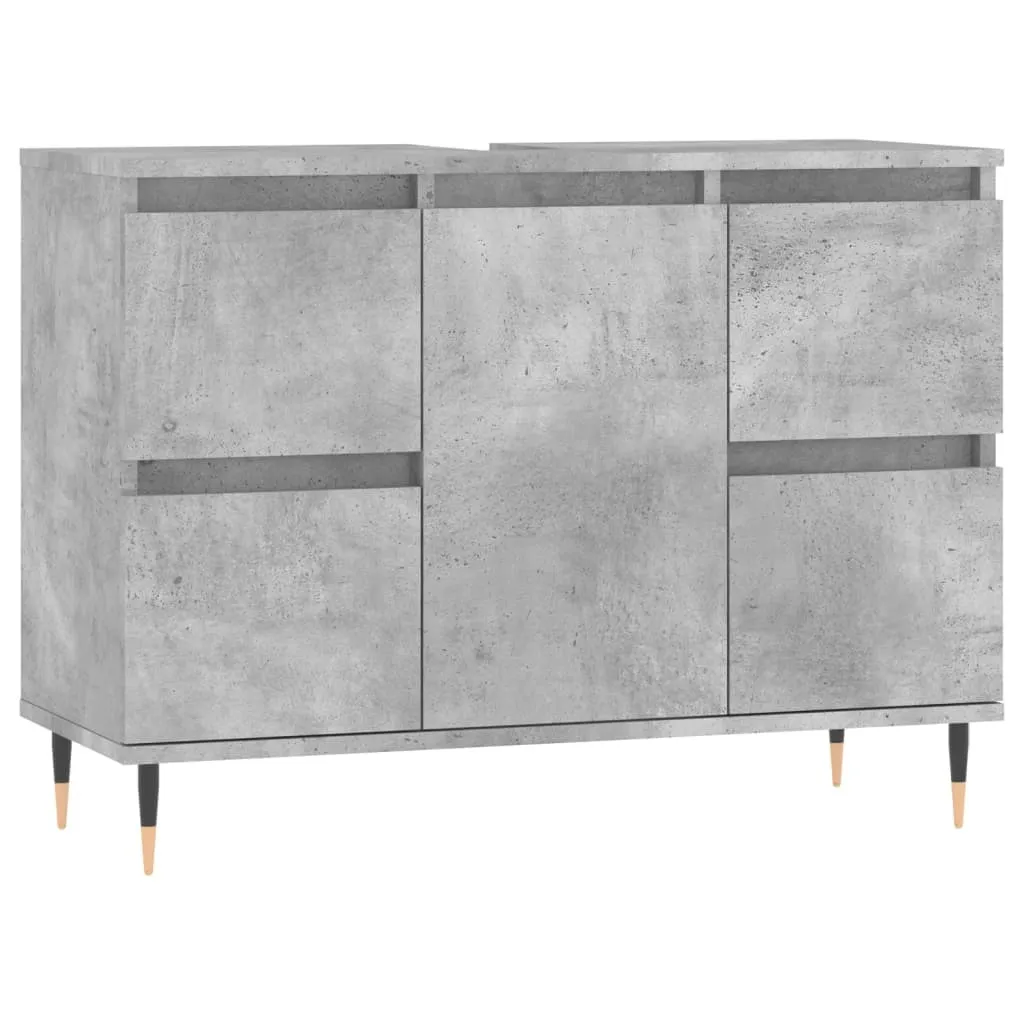 OFFERTA: Mobile Bagno vidaXL Grigio Cemento 80cm - Prezzo Basso