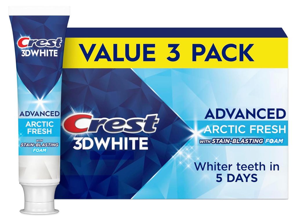 Crest 3D White Arctic Fresh Bieliaca Zubná Pasta – Sada 3 Obrázok produktu 