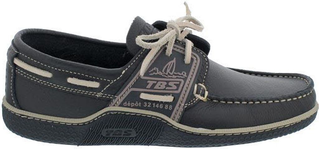 TBS Globek Segelschuh, Bateau Full Grain Leather, Marine/ Froment, B8D12 43