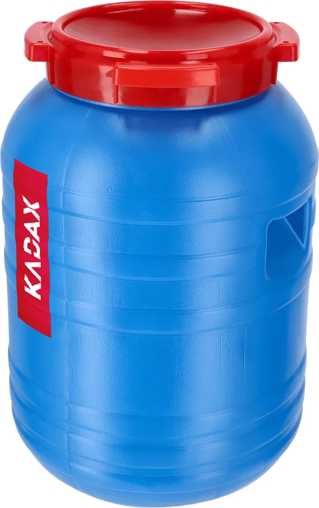 Tonneau de stockage alimentaire 30L en plastique bleu haute densité
