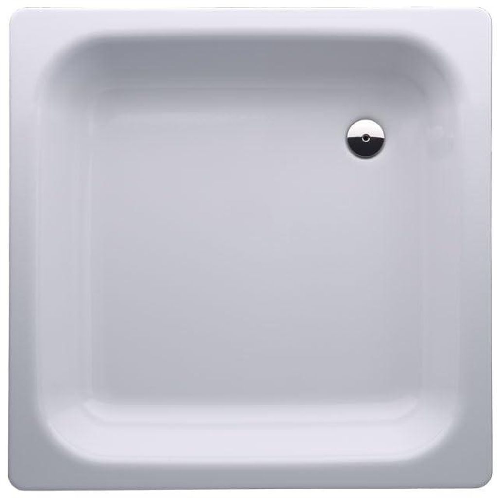sanicomfort Stahl-Duschwanne 80 x 80 x 16 cm, weiß, Produktbild 