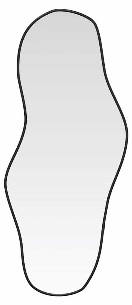 vidaXL Lustro ścienne czarne 90x40 cm Zdjęcie produktu 