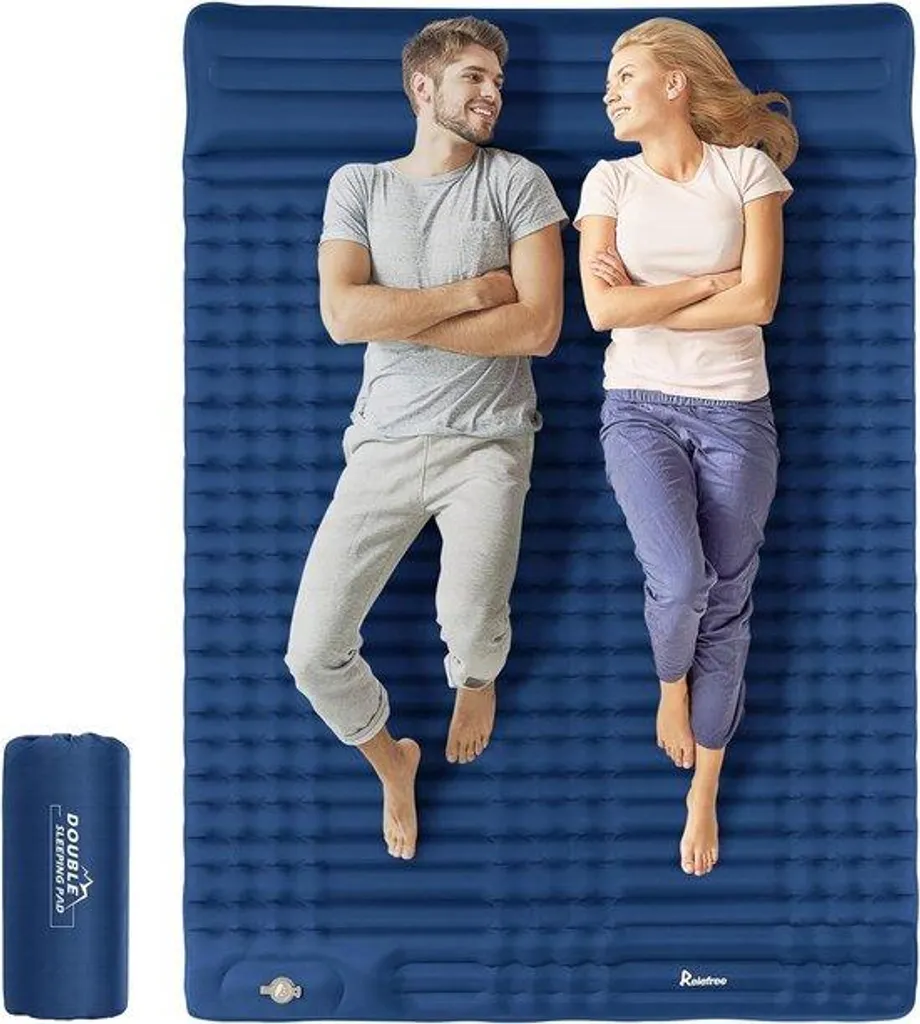 Matelas gonflable 2 personnes 140x200 : fini le mal de dos en camping