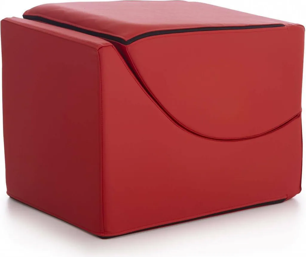 Lit d'Appoint Pliable Arbil Rouge - Solution Gain de Place Italienne