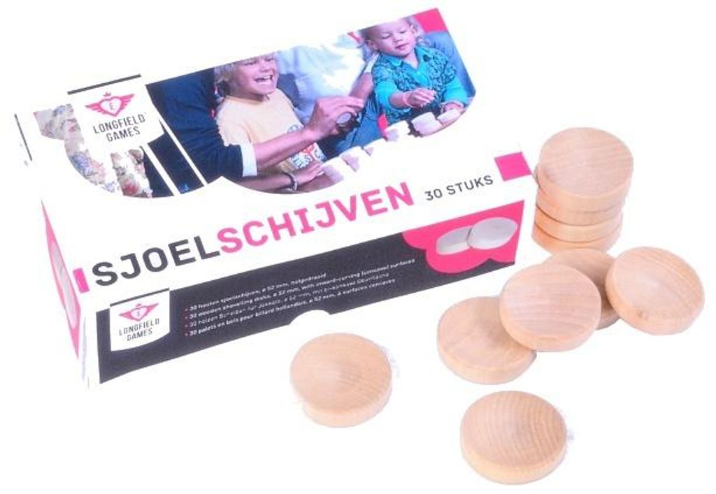 Longfield Games 340654, Shuffleboard-Puck, Holz, Holz, 30 Produktbild 