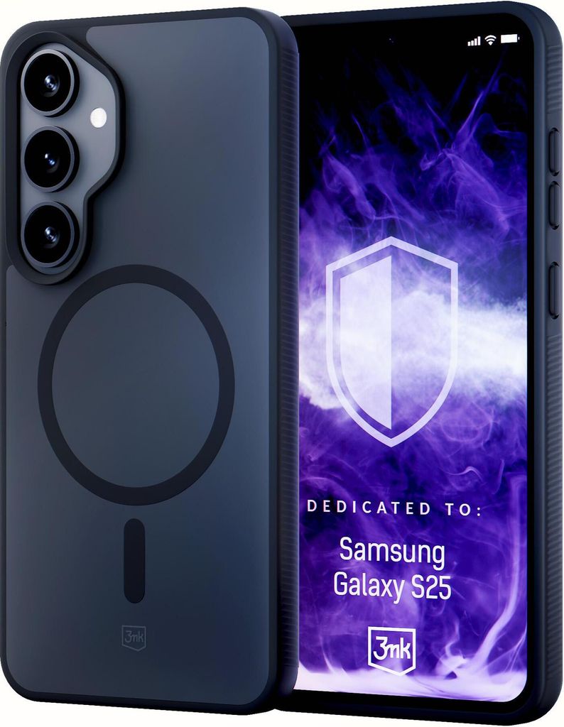3mk Smoke MagCase für Samsung Galaxy S25 - Schwarz