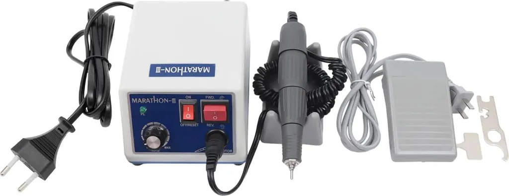 Kit micromoteur dentaire argenté 65W vitesse réglable haute précision