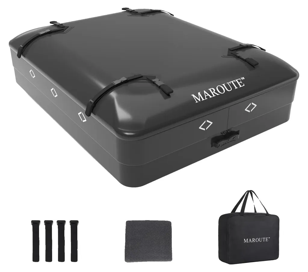 Sac de toit 15 pieds cubes imperméable et robuste avec sangles de sécurité