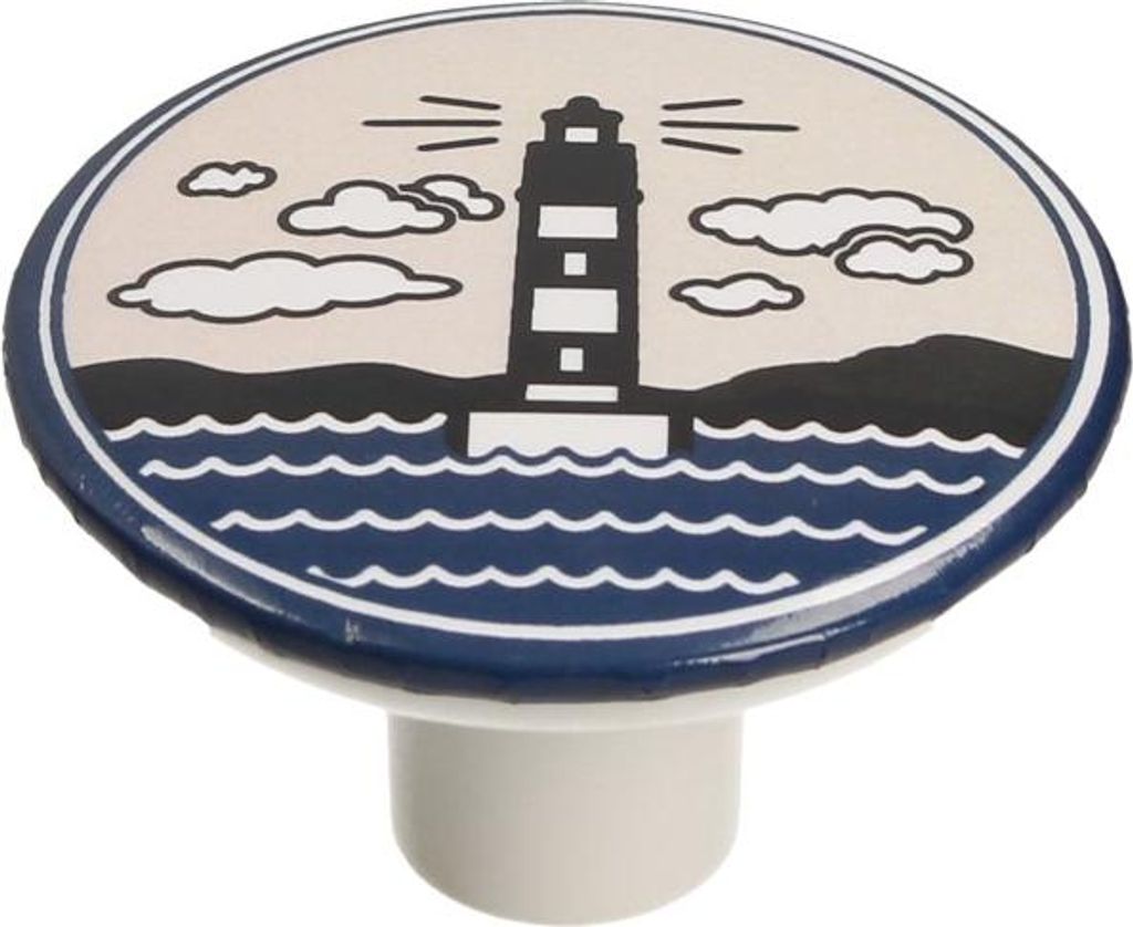 GX01 Knopf, weiß, Leuchtturm