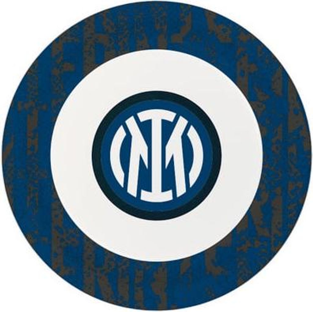 8 Pappteller Inter Mailand 23 cm - Einheitsgröße