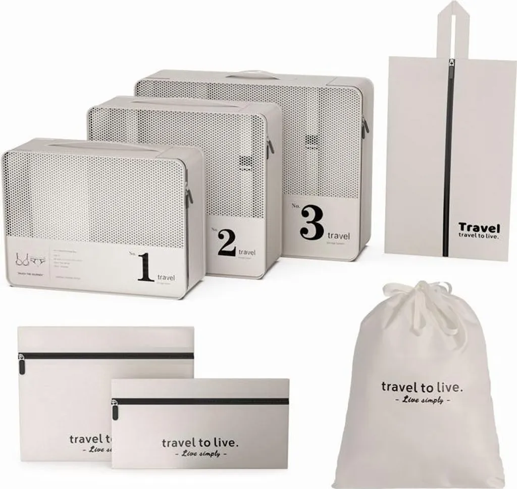 Flamenco Mystique Set 7 Pezzi: Organizer Valigia per Viaggi Senza Stress