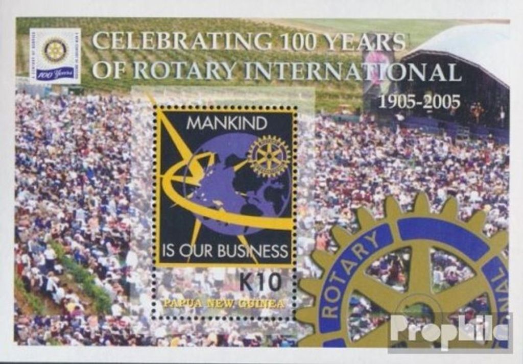 Briefmarken Papua-Neuguinea 2005 Mi Block32 (kompl.Ausg.) postfrisch Rotary