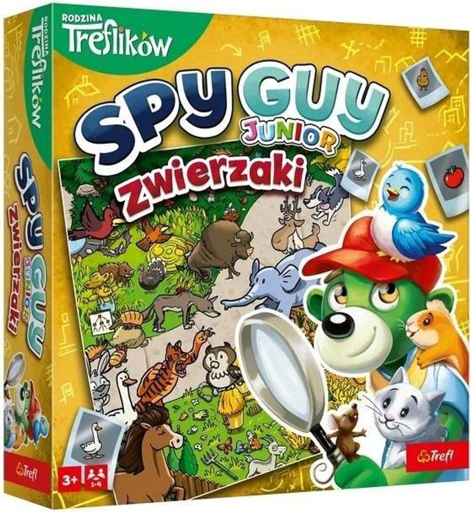 Gra planszowa Spy Guy Junior Zwierzaki Trefl Zdjęcie produktu 