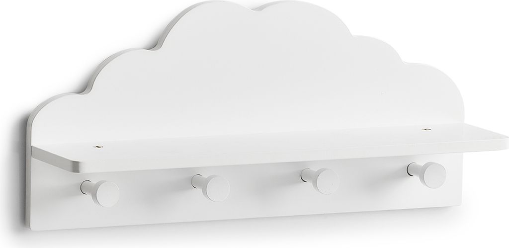 Nástenný vešiak Cloud s policou biely Obrázok produktu 11