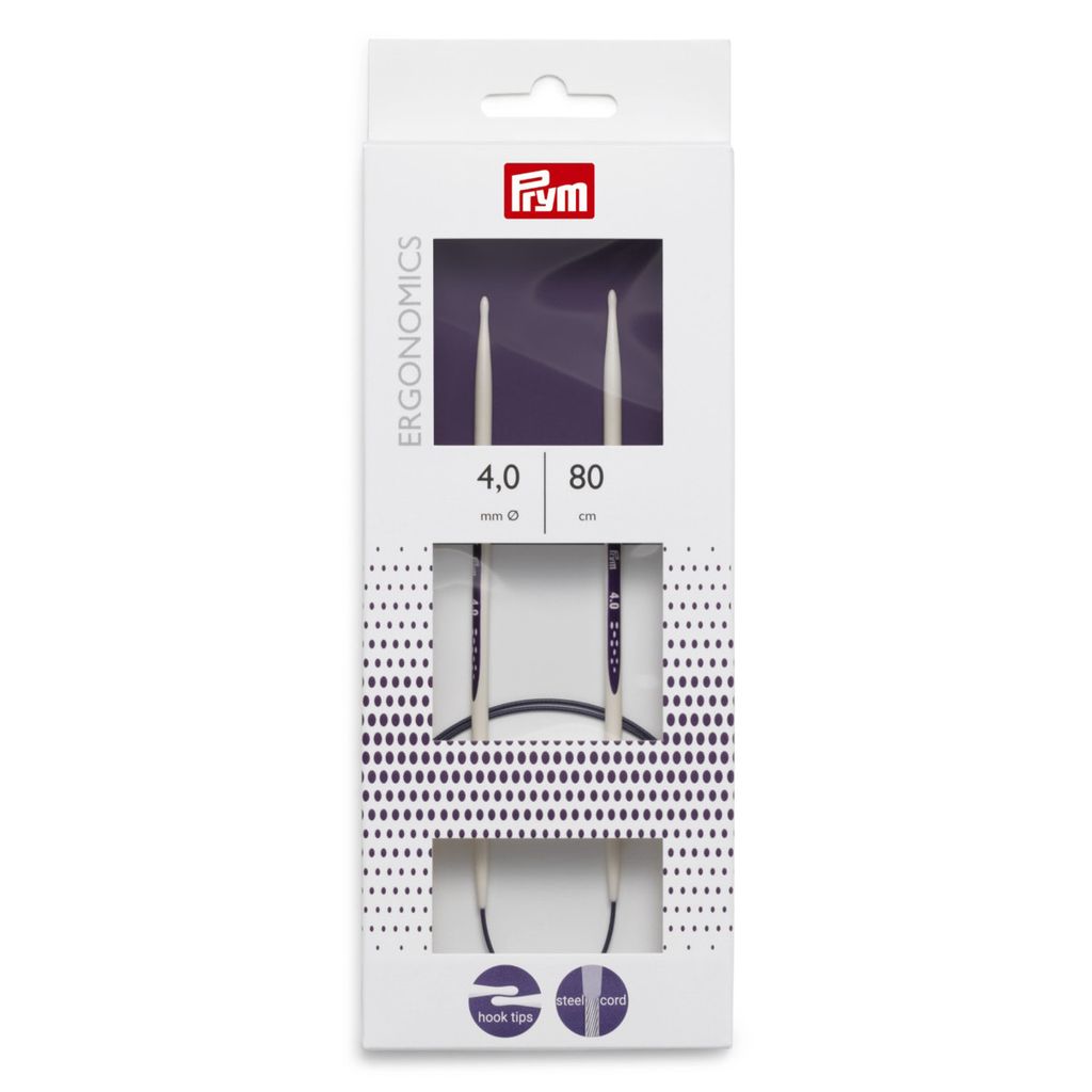 Prym HN Rundstricknadeln Ergonomics 80 cm 4,00 mm Produktbild 