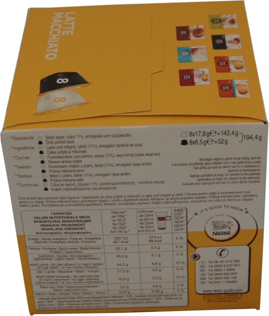 Nescafé Dolce Gusto Latte Macchiato Kawa 8 napojów 16 Zdjęcie produktu 5