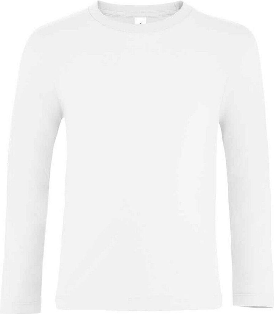 SOLS - "Imperial" T-Shirt für Kinder Langärmlig PC5335 (116) (Weiß)