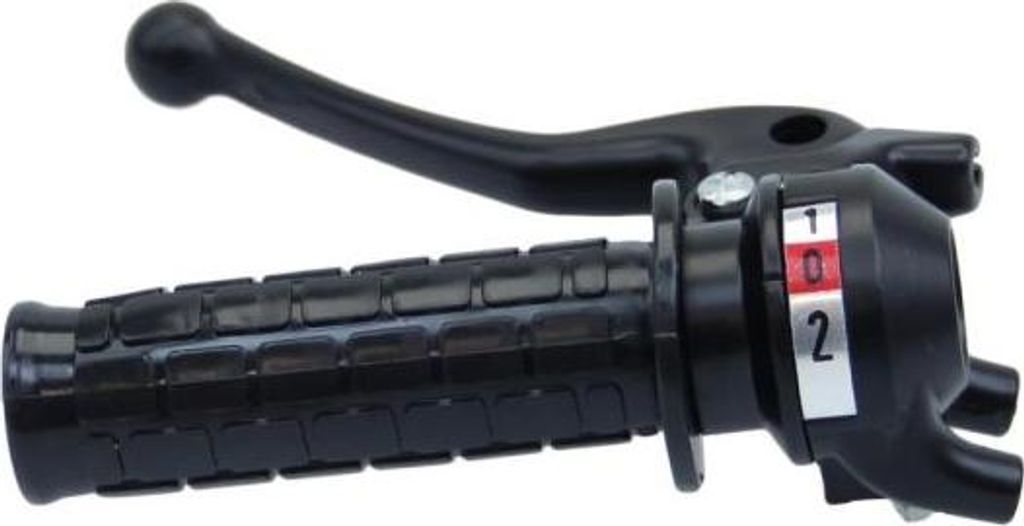 Citomerx Schaltgriff 2-Gang Typ 682 schwarz Kunststoff Hebel Typ 5 Blockmuster für Mofa Moped Mokick