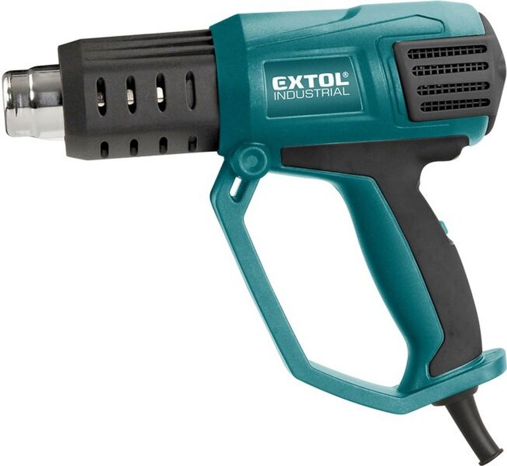 EXTOL INDUSTRIAL 8794800 Heißluftgebläse mit stufenloser Temperatur- und Luftstromregelung, 2000W