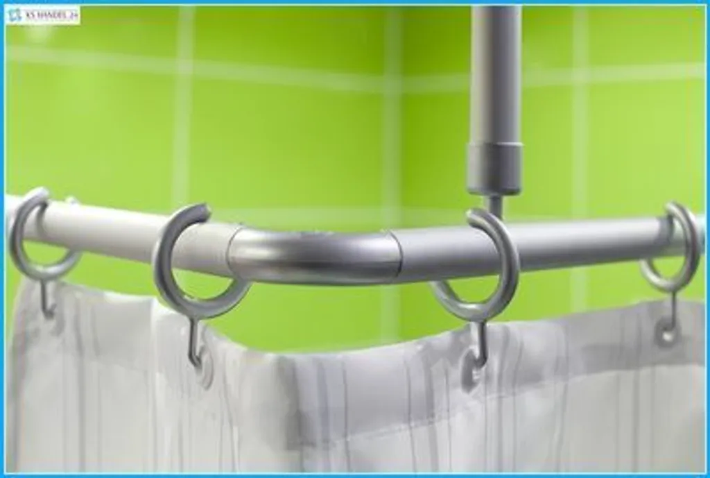 Binario Doccia 120 cm Alluminio Anti-Corrosione | Supporto Soffitto Argento