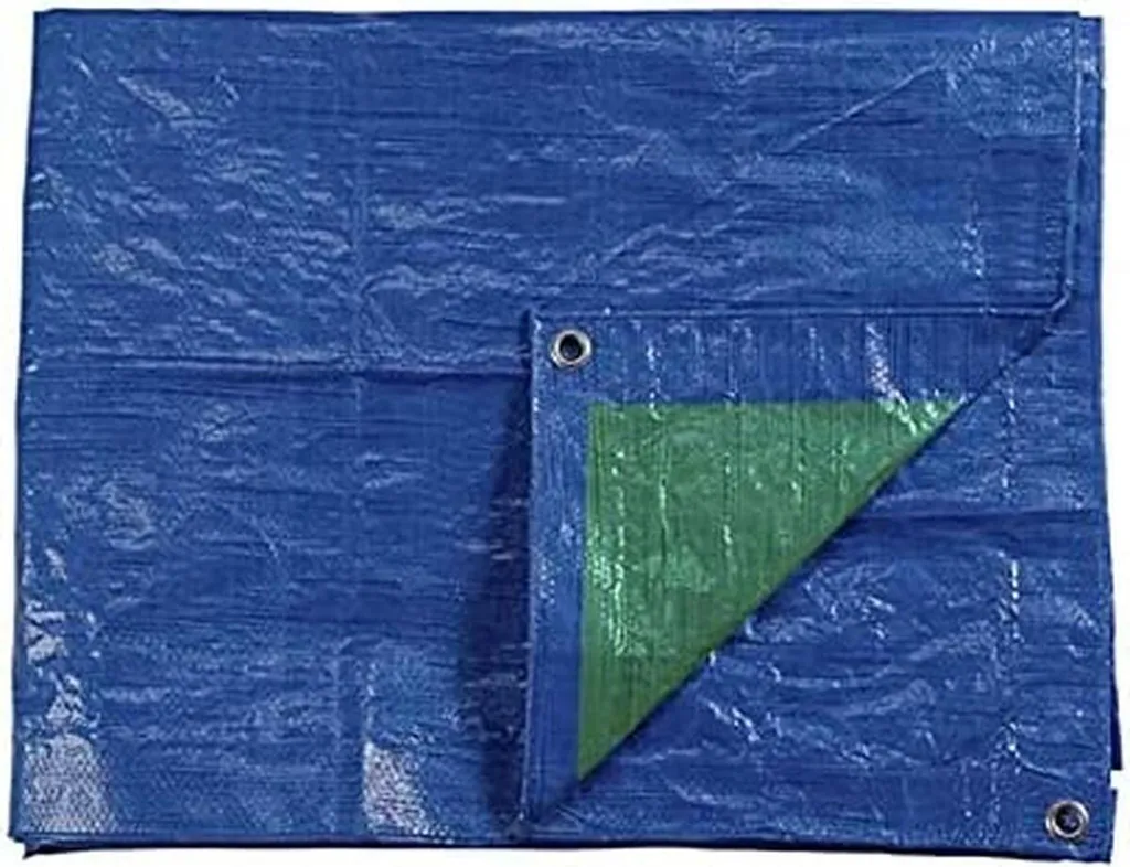Bâche de Couverture EDM 5x8 m Imperméable pour Stopper l'Humidité et Vent