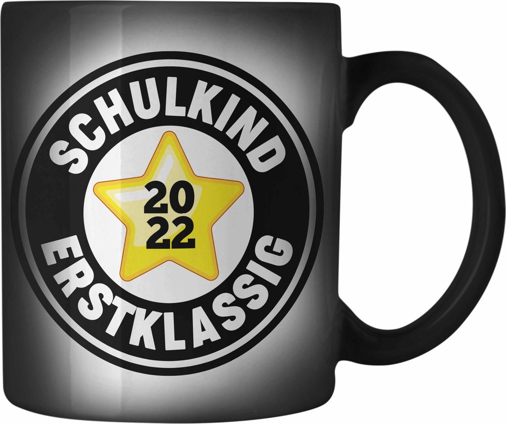 Trendation - Schulkind Erstklassig Einschulung Junge Mädchen Geschenk Schultüte Füllung Farbwechsel Zauber-Tasse Schulstart 1. Schultag Schulein...