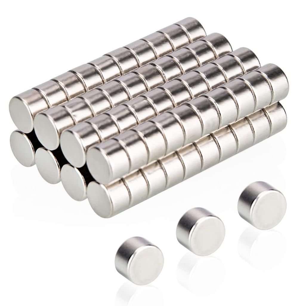 80 Stück 5x3mm Mini-Rundmagnete, kleine starke Magnete, Kühlschrankmagnete für Bastelprojekte, starke Mini-Magnete für Whiteboards, Pinnwände,...