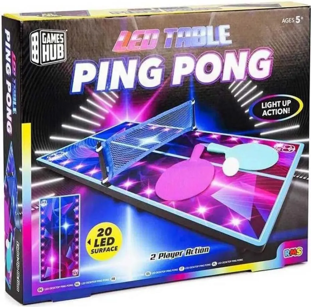 Ping-Pong Enfant Intérieur LED pour Jouer Partout dans la Maison