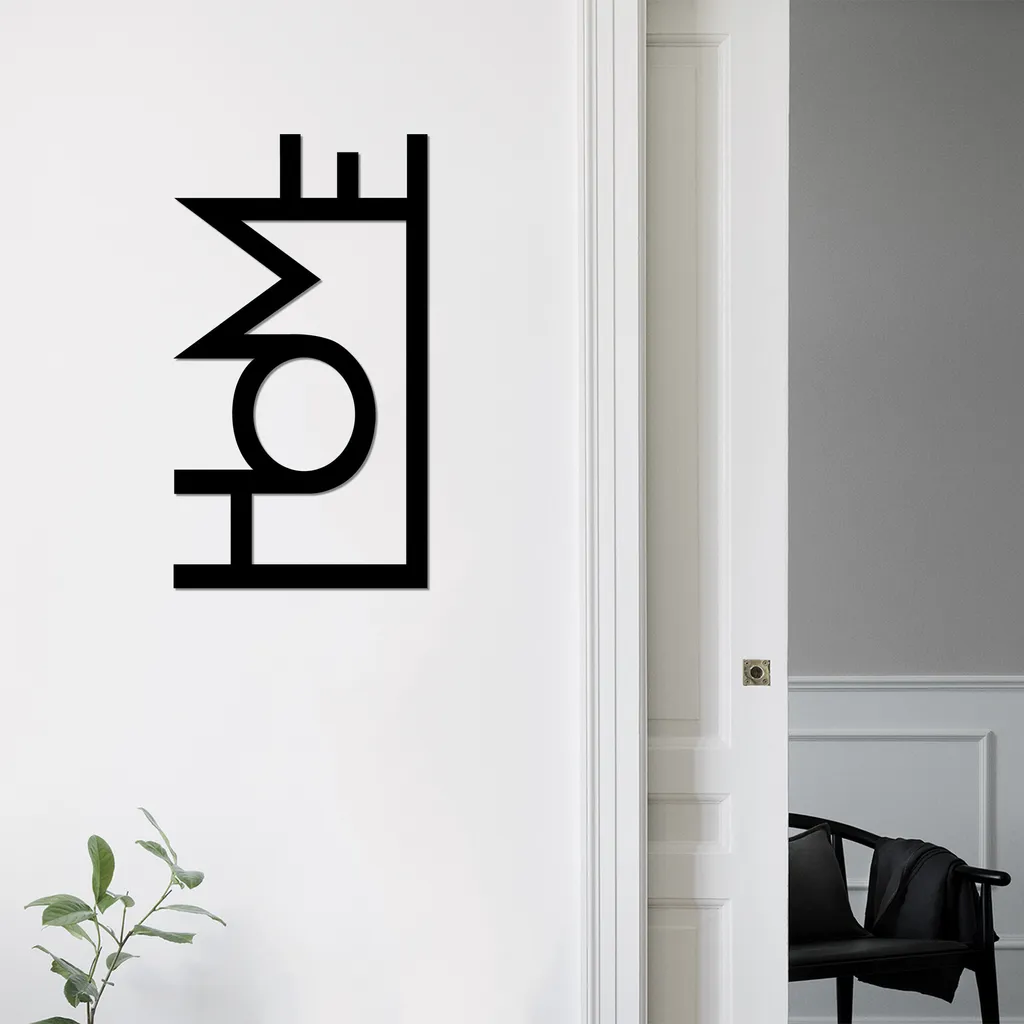 Décoration Murale Noire en Métal : Sublimez vos Murs Vides 28 x 50 cm