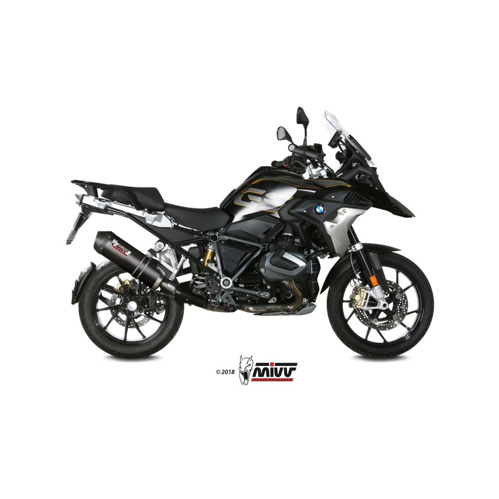 MIVV Oval Slip-on Auspuff Carbon genehmigt für BMW R 1250 GS/Adventure