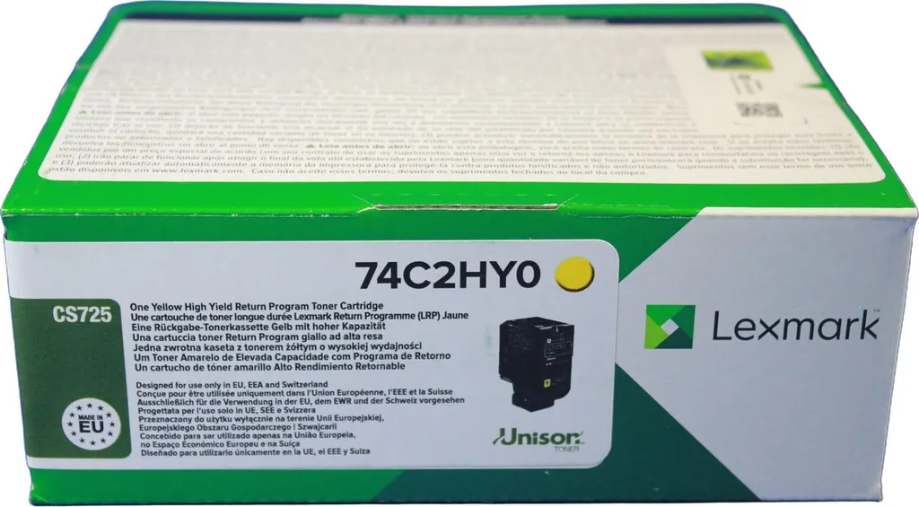 Cartouche de toner jaune Lexmark 74C2HY0 pour l'impression de bureau - 2