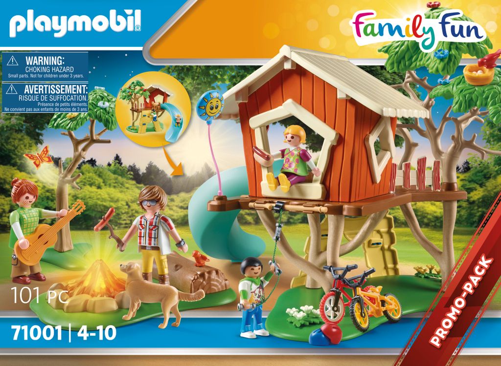 PLAYMOBIL Family Fun 71001 Abenteuer-Baumhaus mit Rutsche Produktbild 3