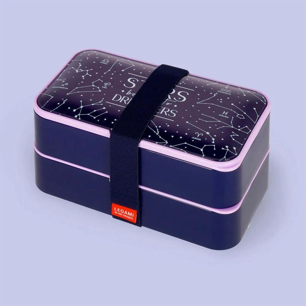 Legami Stars Brotdose 1200ml Blau Blau One Size Lunchboxen