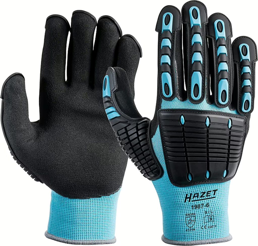 Hazet 1987-6 Mechaniker-Handschuhe, Größe L
